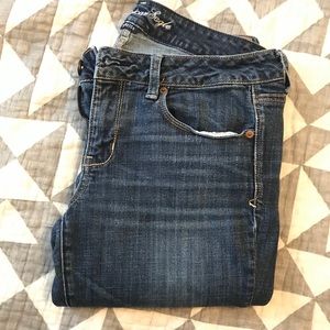 AE skinny kick jeans